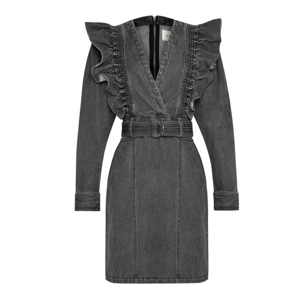 Magali Pascal | Alexia Denim Ruffled Dress